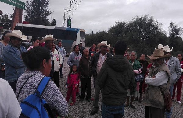 Campesinos antorchistas de Villa de Reyes solicitan apoyo para el campo.