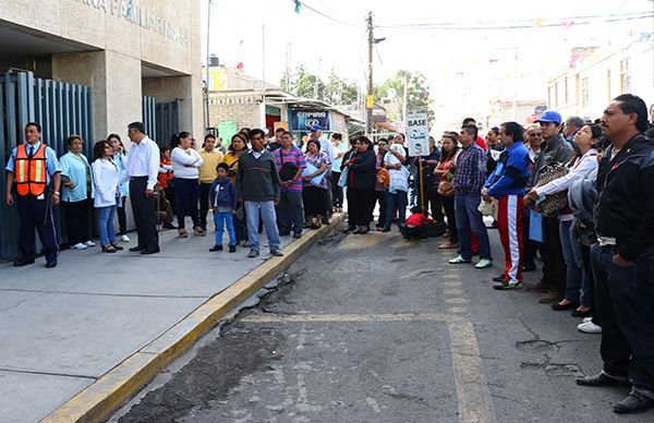 Chimalhuacán participa en simulacro nacional