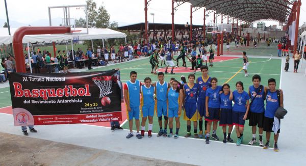 Campeones el Estado de México, Veracruz y Michoacán en el Torneo Nacional de Basquetbol de Antorcha