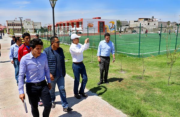 Personal de CONADE recorre unidades deportivas