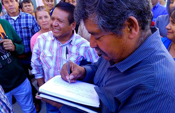 Delegado de Sagarpa se compromete a entregar agroinsumos