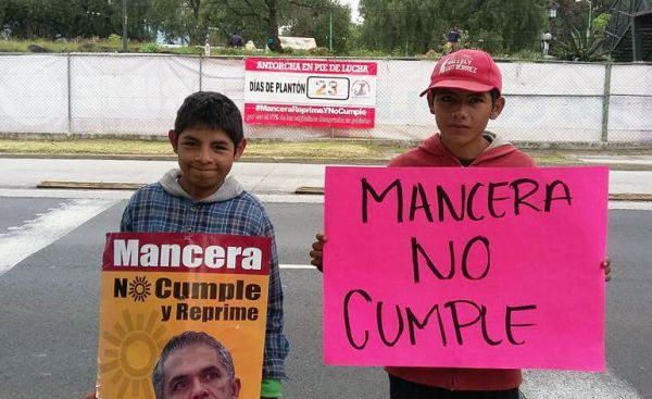 Mancera no cumple y reprime; 23 días de protestas en la Ciudad de México