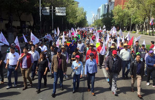 15 mil antorchistas exigen intervención de la Segob para detener represión política de Graco Ramírez y Miguel ángel Mancera 