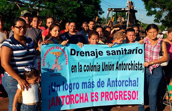  Concretarán drenaje sanitario en la Unión Antorchista