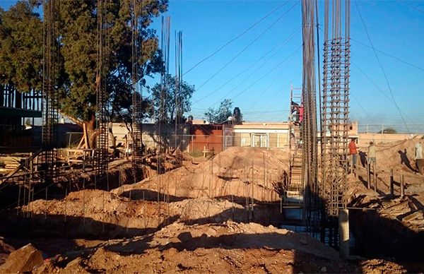 En proceso la construcción de aulas en primaria Unión, Fraternidad y Lucha