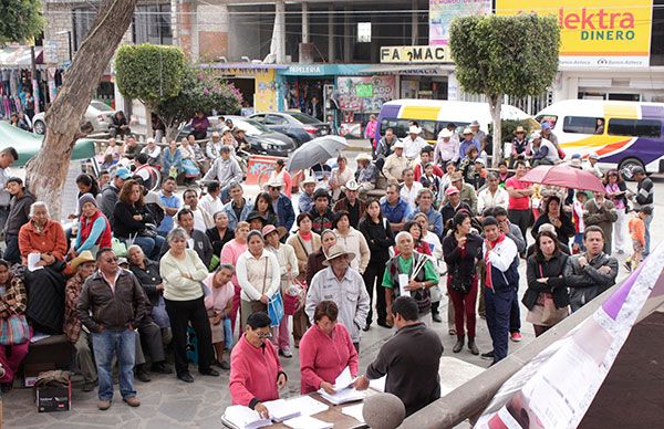 El pueblo designa a nueva administración de Agua Potable en Coyotepec