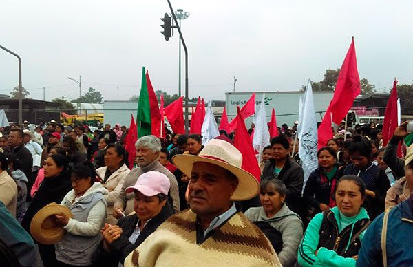 Hidrocálidos se unen a megaprotesta por la liberación de recursos