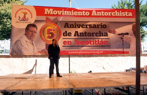  ​Celebra Antorcha cinco años de trabajo en Jocotitlán