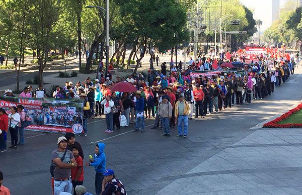  Oaxaca, presente en movilización a SEGOB federal