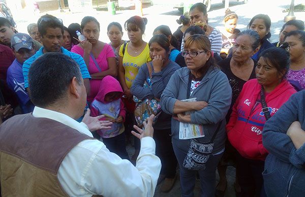 Solicitan servicio de agua potable para colonia Fraternidad Antorchista 