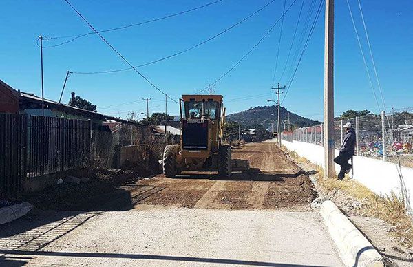 Por concluir pavimentaciones en San Juanito gestionadas por Antorcha