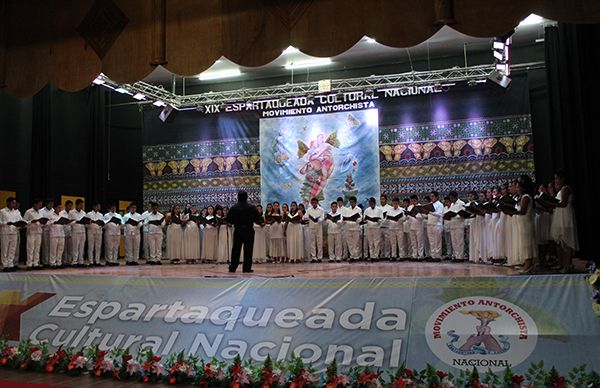 Veracruz de los tres favoritos en canto dentro de la Espartaqueada