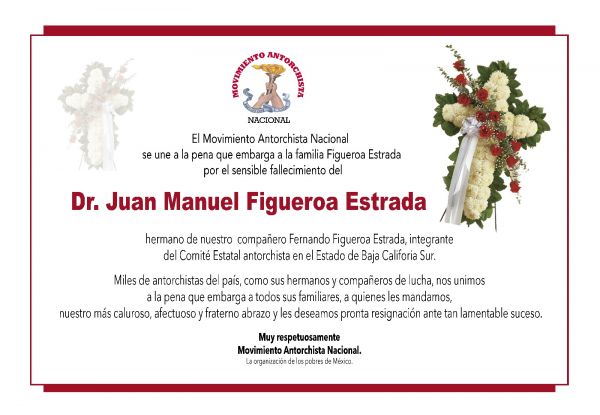 Esquela: Dr.Juan Manuel Figueroa Estrada 