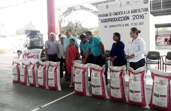 Productores de la Zona Maya reciben agroincentivos