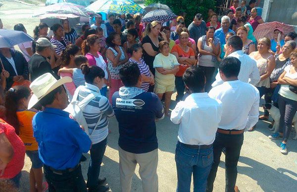 Habitantes de Cadereyta piden intervención de Antorcha para solucionar demandas