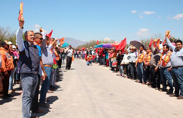  Gobierno antorchista suma 112 obras en lista de acciones