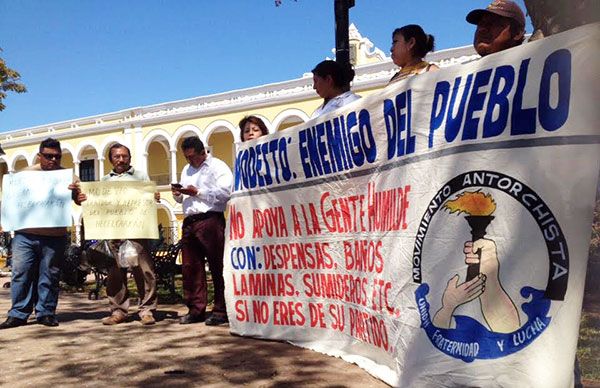   Se alistas antorchistas de Hecelchakán para marchar al ayuntamiento