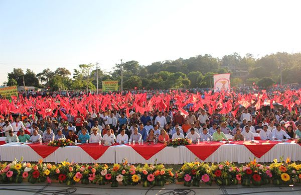 25 mil antorchistas festejan 24 aniversario en la zona sur de Veracruz