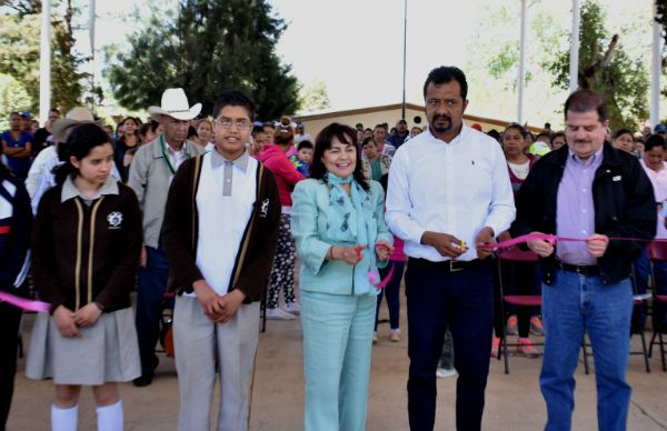 Inauguran en Tacoaleche obra gestionada por Antorcha 