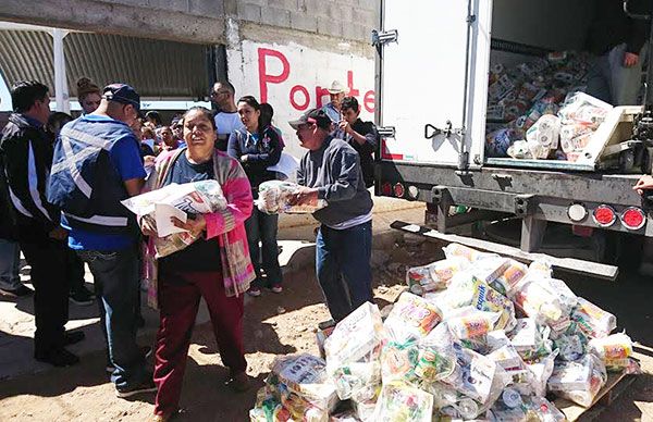  Arranca entrega de apoyos alimentarios para antorchistas en Chihuahua