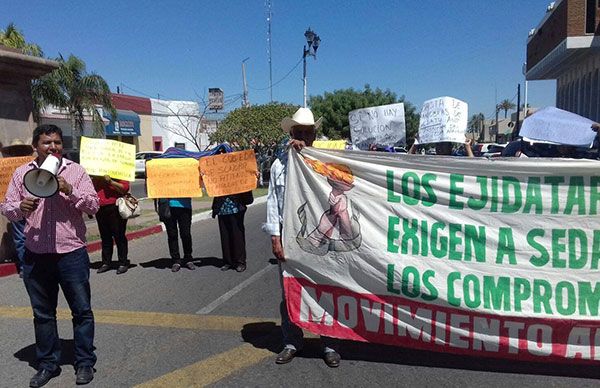 Antorchistas continúan las protestas por los incumplimientos del gobierno del estado