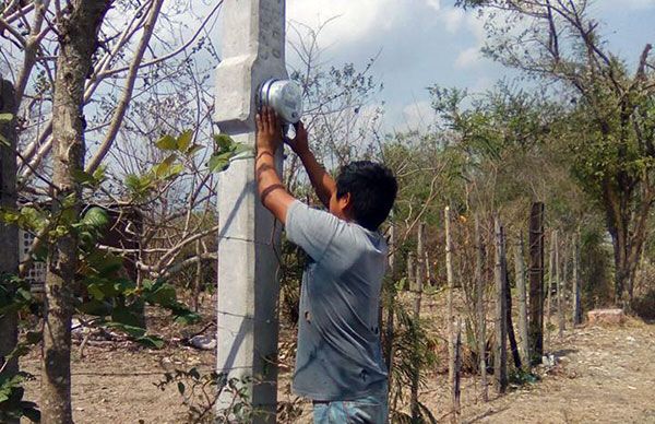 Concluye obra de ampliación de electrificación en La Estrella 