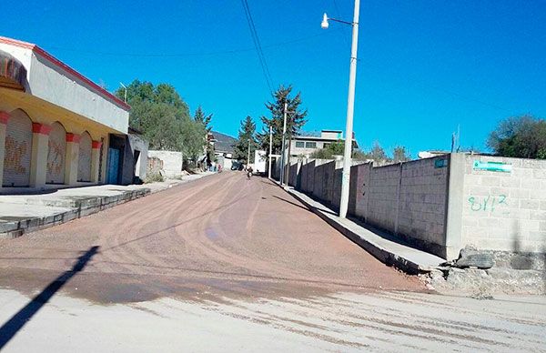 Pronto inaugurarán obras de pavimentación en Texcatepec