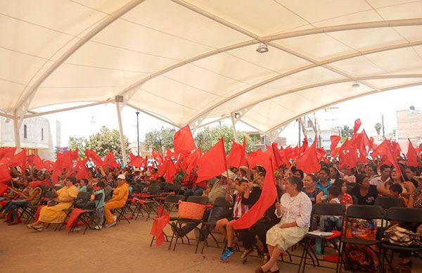 Inauguración de obra en Guadalupe de Atlas