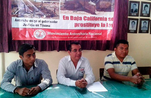 Alto a las agresiones en Baja California, exigen antorchistas de Guerrero