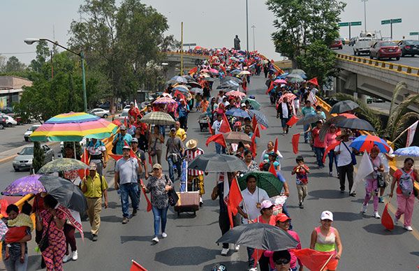 Antorchistas exigen al alcalde capitalino solución a demandas de colonias populares 