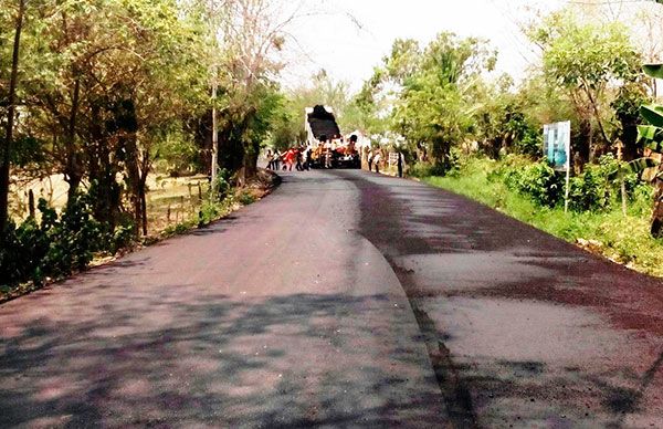 SOTOP pavimenta 4.6 kilómetros de carretera a Tierra Colorada