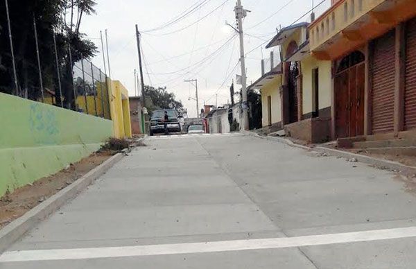 Culminó obra de pavimentación en la colonia Manuel Altamirano