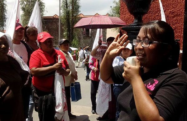 Gracias a manifestación, mil antorchistas de Xochimilco logran cita con el delegado Avelino Méndez