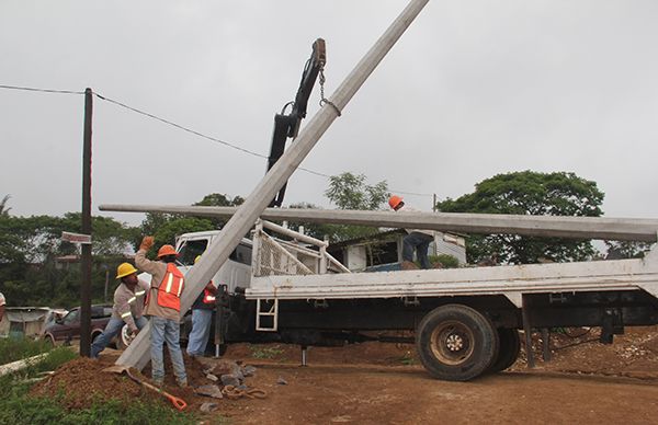 Inician trabajos de electrificación en colonia antorchista de Xalapa