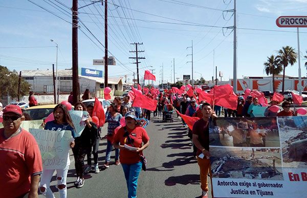 Insensibilidad del Gobierno del Estado se combatirá con caminata de 3 mil antorchistas a Mexicali 