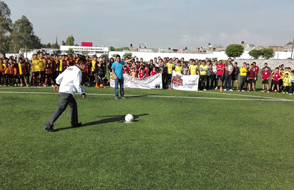 36 equipos presentes en el IV Torneo Estatal de futbol del Movimiento Antorchista