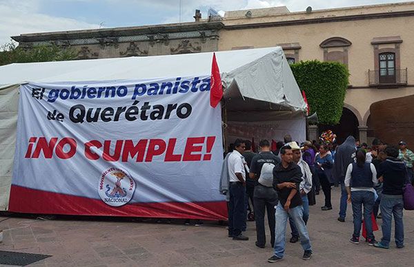 Incumplen gobierno federal y estatal, Antorcha instala plantón indefinido 