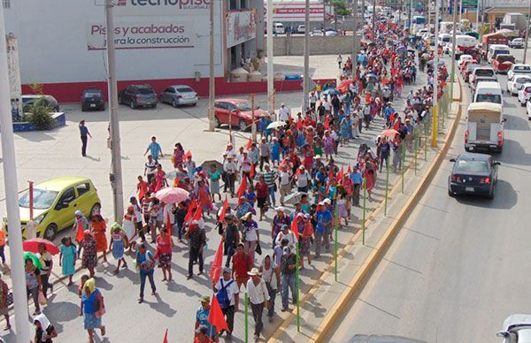 Solicitan antorchistas audiencias con alcaldes de la Huasteca