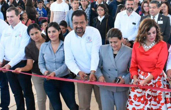 Inaugura Antorcha y Gobernador obras educativas en preparatoria de Tacoaleche