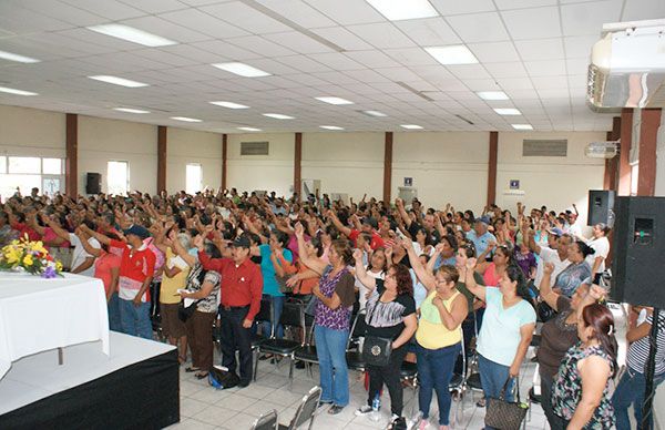 Con disciplina y organización se escucha la voz del pueblo