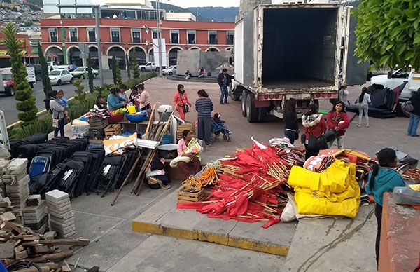 Retira Antorcha plantón de Plaza Juárez