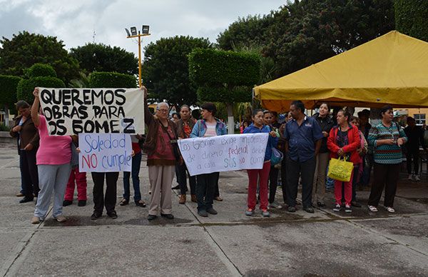 Antorchistas soledenses piden solución a demandas añejas