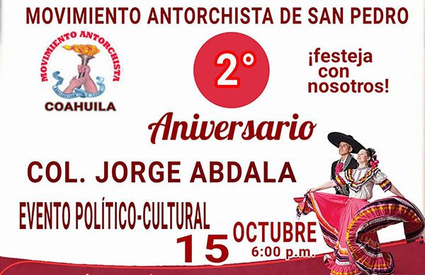 Invitan al aniversario de la colonia Jorge Abdala