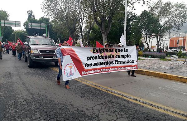 Continúan pendientes compromisos de la alcaldía de Pachuca