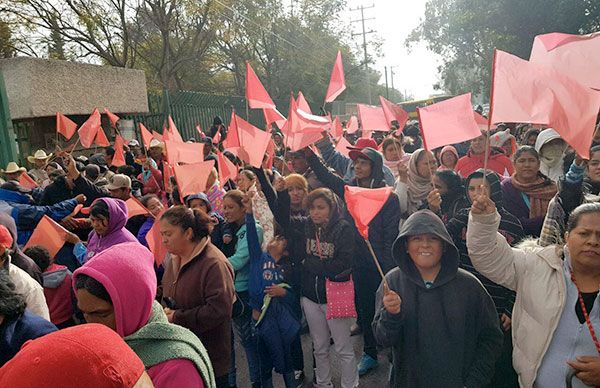  Protestan antorchistas ante incumplimientos de SEDESOL