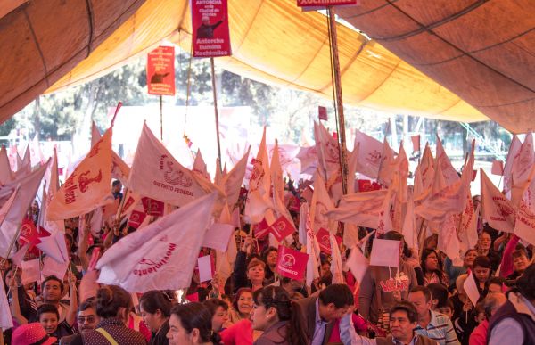 4 mil antorchistas de Xochimilco festejaron 10 años de lucha