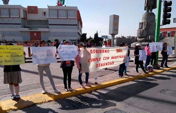 Regresarán antorchistas a Palacio de Gobierno, luego de que funcionarios estatales no dan la cara