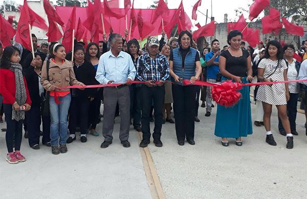 Gracias a Antorcha la colonia el Diamante de Xalapa cuenta con nueva vía de comunicación