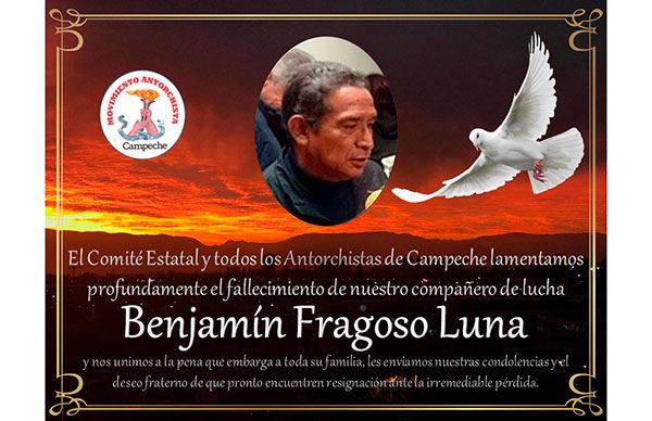 Esquela: Benjamín Fragoso Luna 