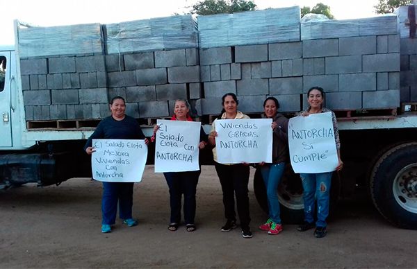 En Elota inicia la entrega de material para construcción de vivienda